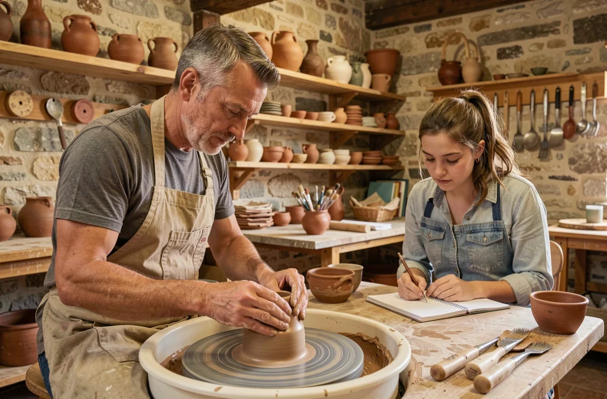 Formation artisanale en atelier céramique à la Chambre de Métiers et de l'Artisanat de la Haute-Vienne
